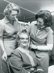 Black and white photograph from Red Cross News June 1976 of the Beauty Care service