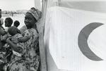Black and white photograph for World Red Cross Day 1980 - the work of the Mauritian Red Cross with milk distribution and medical centres