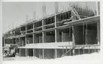 Black and white photograph of the British Military Hospital,Dhekelia, Cyprus during construction