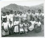 Black and white photograph of activities of the Grenada Junior Red Cross
