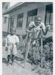 Black and white photograph of a disabled children's centre in Malawi