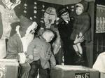 Children meeting Father Christmas