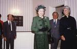 Her Majesty Queen Elizabeth II at the British Red Cross headquarters.