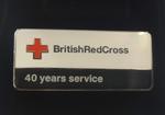 British Red Cross 40 Years Service Badge