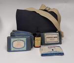 First Aid kit in blue canvas haversack