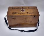 British Red Cross Society wooden first aid kit