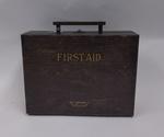 Factory first aid kit in wooden case