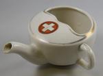 Large china feeding cup with Red Cross emblem