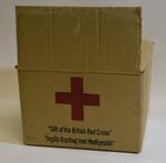 Relief parcel of the type distributed to mothers of babies by the British Red Cross in Turkey following the 1999 earthquake.