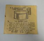 US Army Pocket Can Opener in original packet