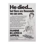 Disasters Emergency Committee (DEC) Famine in Africa Appeal Poster