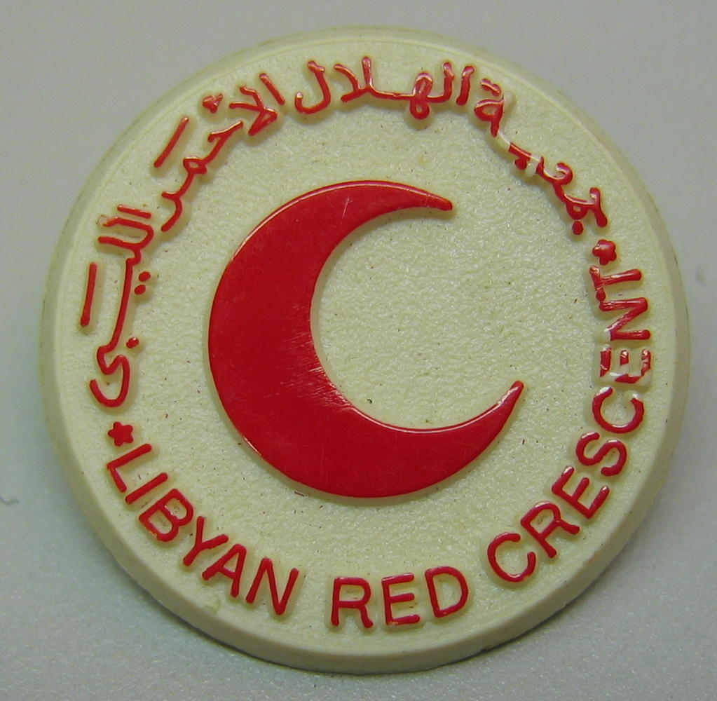 loft Saga utilstrækkelig Badge: Libyan Red Crescent | British Red Cross