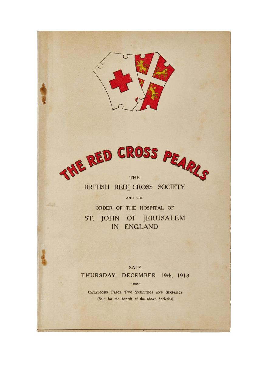 Kollega Calamity eksil The Red Cross Pearls auction catalogue. | British Red Cross